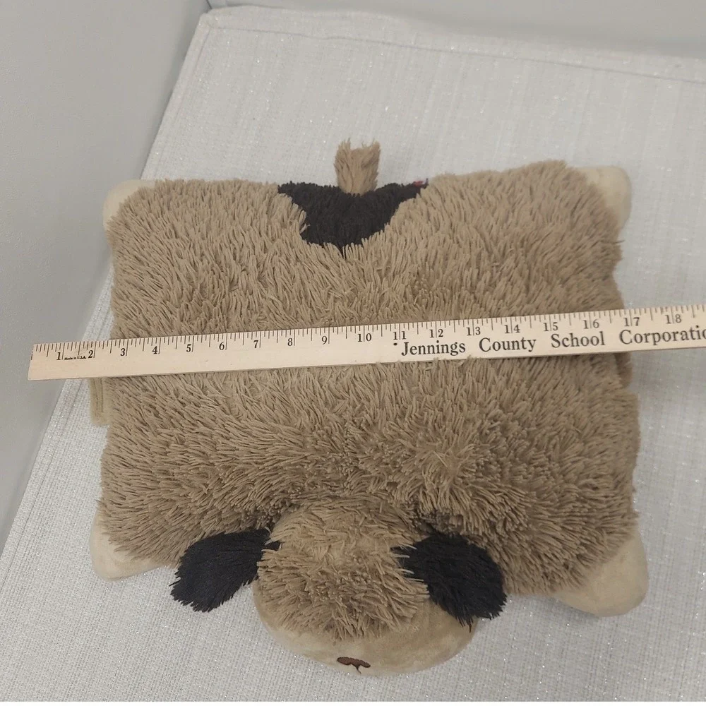 Pillow Pets Comfy Puppy Dog Plush Brown Tan Shaggy Stuffed Animal 18 inch Large